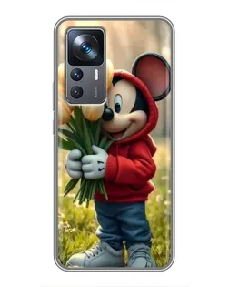Чехол для Xiaomi 12T с картинкой «Микки с тюльпанами» Чехол для Xiaomi 12T с картинкой «Микки с тюльпанами»