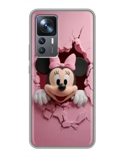 Чехол для Xiaomi 12T с картинкой «Минни сквозь стену» Чехол для Xiaomi 12T с картинкой «Минни сквозь стену»