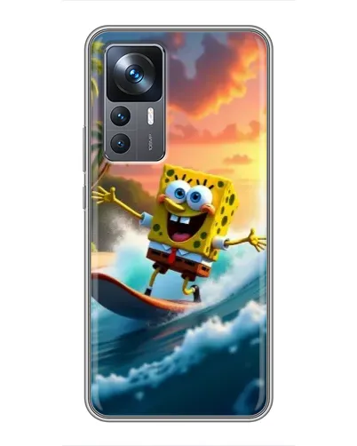 Чехол для Xiaomi 12T с картинкой «Губка Боб серфингист» Чехол для Xiaomi 12T с картинкой «Губка Боб серфингист»