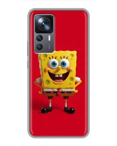 Чехол для Xiaomi 12T с картинкой «Спанч Боб на красном» Чехол для Xiaomi 12T с картинкой «Спанч Боб на красном»
