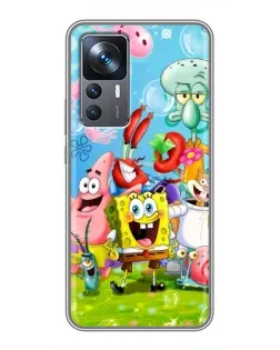 Чехол для Xiaomi 12T с картинкой «Губка Боб и друзья» Чехол для Xiaomi 12T с картинкой «Губка Боб и друзья»