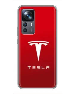 Чохол для Xiaomi 12T з картинкою «Tesla Red Classic»