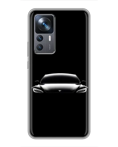 Чехол для Xiaomi 12T с картинкой «Фары Tesla Night» Чехол для Xiaomi 12T с картинкой «Фары Tesla Night»