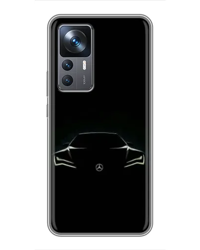 Чехол для Xiaomi 12T с картинкой «Mercedes — силуэт авто» Чехол для Xiaomi 12T с картинкой «Mercedes — силуэт авто»