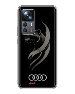 Чохол для Xiaomi 12T з картинкою «Графіка — пантера та Audi» Чохол для Xiaomi 12T з картинкою «Графіка — пантера та Audi»