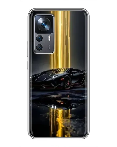 Чехол для Xiaomi 12T с картинкой «Ночной Lamborghini драйв»
