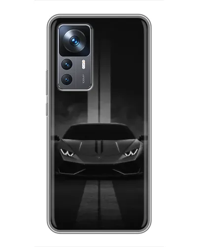 Чехол для Xiaomi 12T с картинкой «Lamborghini симметрия дорог»