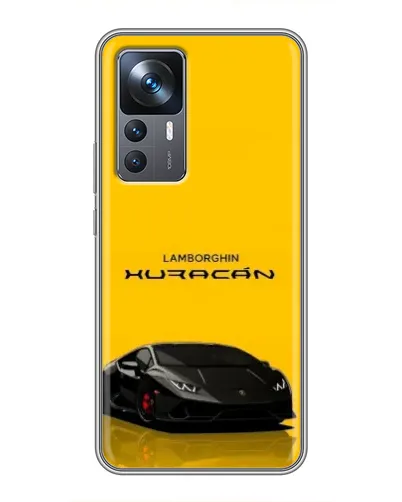 Чехол для Xiaomi 12T с картинкой «Lamborghini Huracan черный»