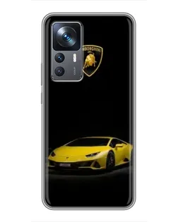Чехол для Xiaomi 12T с картинкой «Lamborghini желтый акцент» Чехол для Xiaomi 12T с картинкой «Lamborghini желтый акцент»
