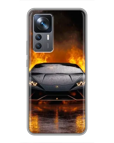 Чехол для Xiaomi 12T с картинкой «Lamborghini в огне»