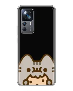 Чехол для Xiaomi 12T с картинкой «Пушин на черном»