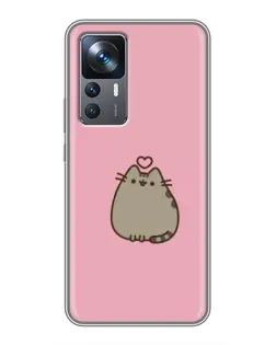 Чехол для Xiaomi 12T с картинкой «Pusheen сердце»