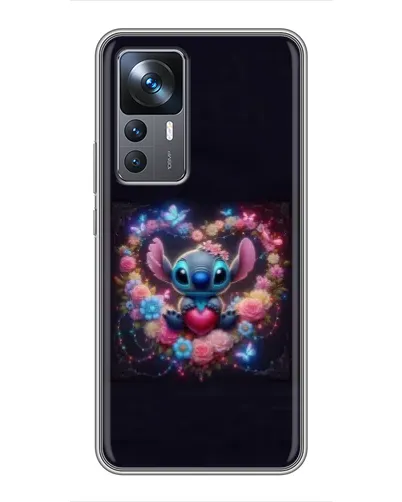 Чехол для Xiaomi 12T с картинкой «Stitch в цветах» Чехол для Xiaomi 12T с картинкой «Stitch в цветах»