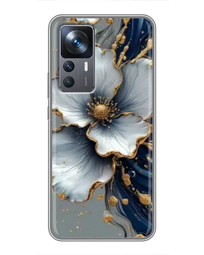 Чехол для Xiaomi 12T с картинкой «Белый цветок и золотой флюид» Чехол для Xiaomi 12T с картинкой «Белый цветок и золотой флюид»