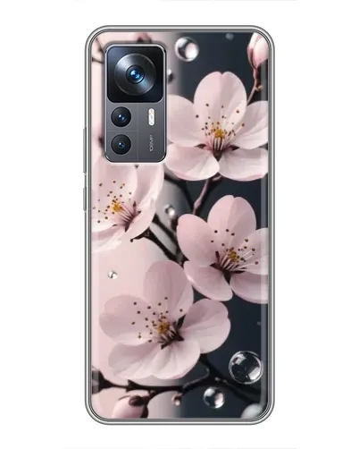 Чехол для Xiaomi 12T с картинкой «Нежная сакура и капли» Чехол для Xiaomi 12T с картинкой «Нежная сакура и капли»