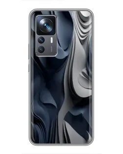 Чехол для Xiaomi 12T с картинкой «Объемные синие складки» Чехол для Xiaomi 12T с картинкой «Объемные синие складки»