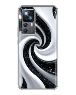 Чехол для Xiaomi 12T с картинкой «Черно-белая спираль» Чехол для Xiaomi 12T с картинкой «Черно-белая спираль»