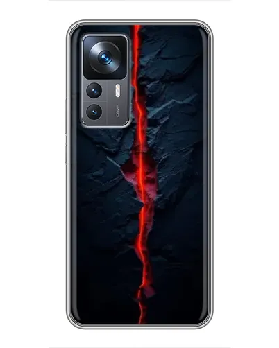 Чехол для Xiaomi 12T с картинкой «Kрасная лавовая трещина» Чехол для Xiaomi 12T с картинкой «Kрасная лавовая трещина»