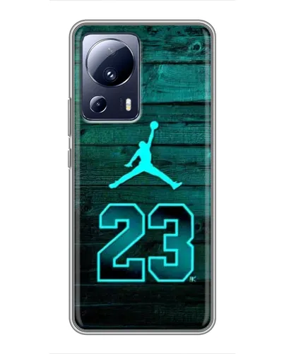 Чехол для Xiaomi 13 Lite с картинкой «Jordan Cyan 23»