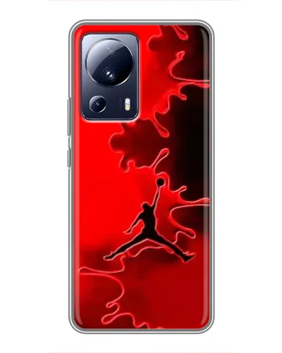 Чехол для Xiaomi 13 Lite с картинкой «Jordan Red Smoke»