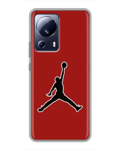 Чехол для Xiaomi 13 Lite с картинкой «Jordan Red Back»