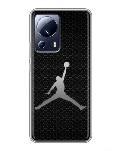 Чехол для Xiaomi 13 Lite с картинкой «Jordan Dark Carbon»