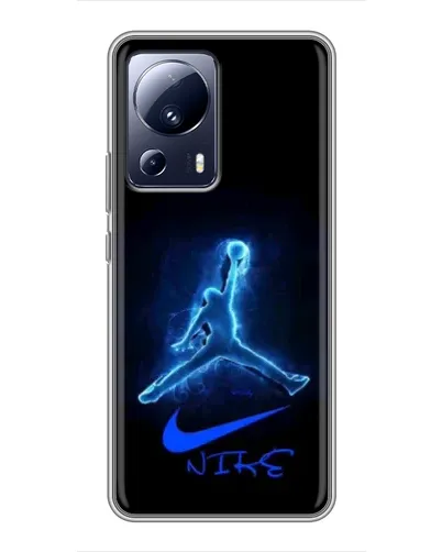 Чехол для Xiaomi 13 Lite с картинкой «Jordan Neon Blue»