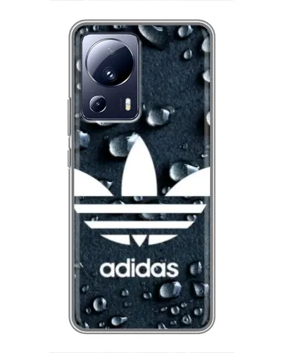 Чехол для Xiaomi 13 Lite с картинкой «Adidas Trefoil Blue»