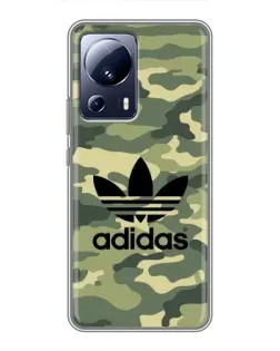 Чехол для Xiaomi 13 Lite с картинкой «Милитари стиль Adidas» Чехол для Xiaomi 13 Lite с картинкой «Милитари стиль Adidas»
