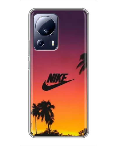 Чехол для Xiaomi 13 Lite с картинкой «Nike на закате солнца» Чехол для Xiaomi 13 Lite с картинкой «Nike на закате солнца»