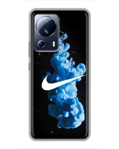 Чехол для Xiaomi 13 Lite с картинкой «Nike и синий дым» Чехол для Xiaomi 13 Lite с картинкой «Nike и синий дым»