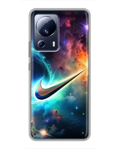 Чехол для Xiaomi 13 Lite с картинкой «Космический Nike Swoosh» Чехол для Xiaomi 13 Lite с картинкой «Космический Nike Swoosh»