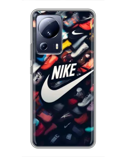 Чехол для Xiaomi 13 Lite с картинкой «Коллекция кроссовок Nike» Чехол для Xiaomi 13 Lite с картинкой «Коллекция кроссовок Nike»