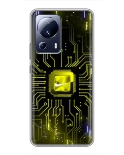 Чохол для Xiaomi 13 Lite з картинкою «Nike — золота іскра» Чохол для Xiaomi 13 Lite з картинкою «Nike — золота іскра»