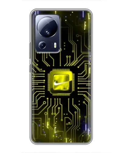 Чехол для Xiaomi 13 Lite с картинкой «Nike — золотая искра» Чехол для Xiaomi 13 Lite с картинкой «Nike — золотая искра»