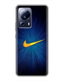 Чохол для Xiaomi 13 Lite з картинкою «Синій пульс Nike» Чохол для Xiaomi 13 Lite з картинкою «Синій пульс Nike»
