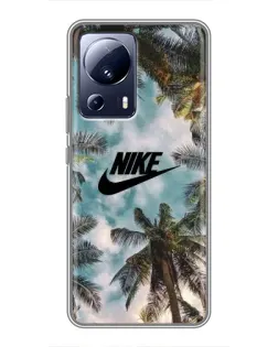 Чохол для Xiaomi 13 Lite з картинкою «Тропічний принт Nike» Чохол для Xiaomi 13 Lite з картинкою «Тропічний принт Nike»
