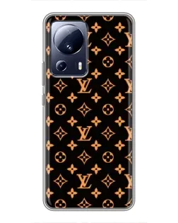 Чехол для Xiaomi 13 Lite с картинкой «Золотая монограмма LV» Чехол для Xiaomi 13 Lite с картинкой «Золотая монограмма LV»