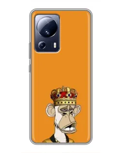 Чохол для Xiaomi 13 Lite з картинкою «Золота мавпа Bored Ape»