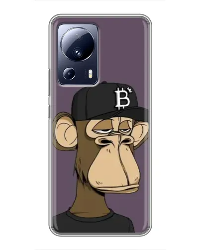 Чехол для Xiaomi 13 Lite с картинкой «Bored Ape в кепке»