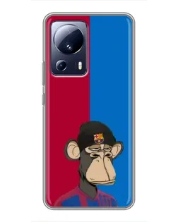 Чохол для Xiaomi 13 Lite з картинкою «Bored Ape — фанат Барси» Чохол для Xiaomi 13 Lite з картинкою «Bored Ape — фанат Барси»