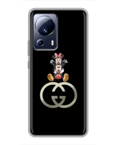 Чохол для Xiaomi 13 Lite з картинкою «Мінні Маус на лого» Чохол для Xiaomi 13 Lite з картинкою «Мінні Маус на лого»