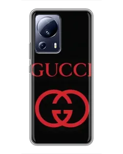 Чохол для Xiaomi 13 Lite з картинкою «Gucci — червоний логотип»