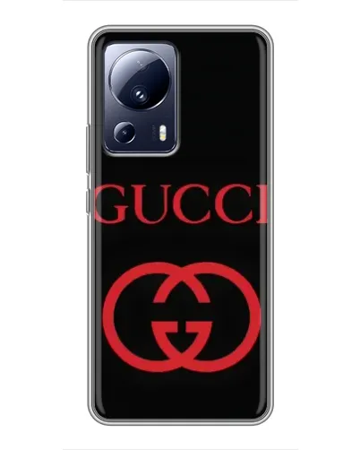 Чохол для Xiaomi 13 Lite з картинкою «Gucci — червоний логотип» Чохол для Xiaomi 13 Lite з картинкою «Gucci — червоний логотип»