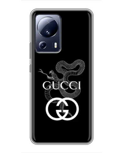 Чохол для Xiaomi 13 Lite з картинкою «Gucci — срібна змія» Чохол для Xiaomi 13 Lite з картинкою «Gucci — срібна змія»