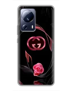 Чохол для Xiaomi 13 Lite з картинкою «Gucci — неонова троянда»
