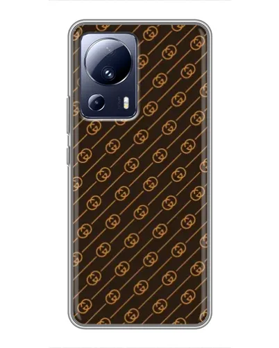 Чохол для Xiaomi 13 Lite з картинкою «Gucci — золоті діагоналі» Чохол для Xiaomi 13 Lite з картинкою «Gucci — золоті діагоналі»