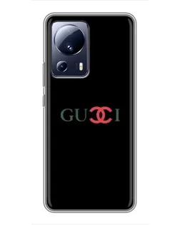 Чохол для Xiaomi 13 Lite з картинкою «Gucci — червоний градієнт»