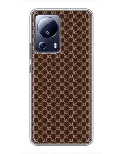 Чохол для Xiaomi 13 Lite з картинкою «Gucci — шоколадна сітка»