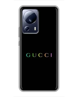 Чохол для Xiaomi 13 Lite з картинкою «Gucci — неоновий мінімалізм»